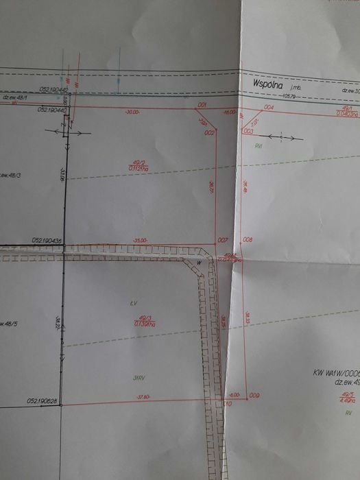Sprzedam działkę 1100m Ostrówek gm Dąbrówka