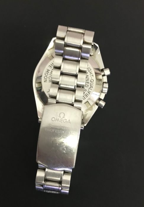 Omega speedmaster moonwatch com pulseira de aço