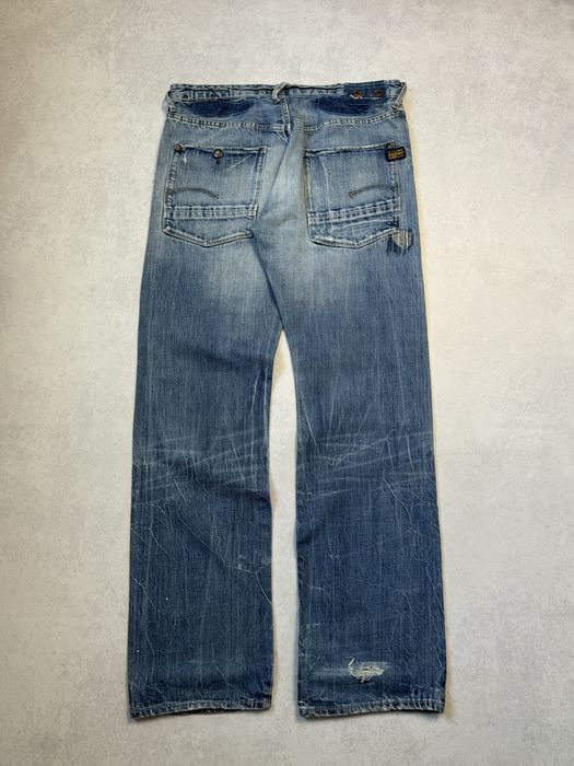 Винтажные джинсы G-Star Raw 03301 мужские в стиле Y2K оригинал.Чоловічі вінтажні джинси G-Star Raw 03301 оригінал