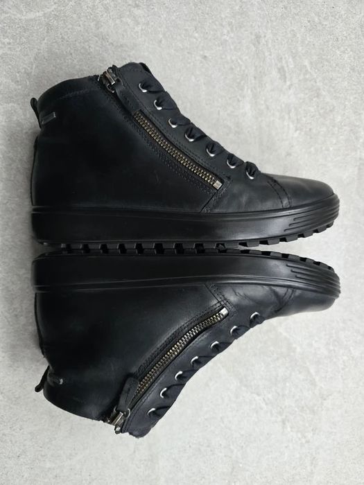 Ecco buty ocieplane zimowe za kostkę rozm. 39 gore-tex skórzane
