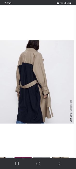 Стильний тренч ,плащ ZARA