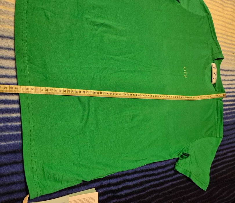 Nowa zielona KOSZULKA OFF WHITE OKAZJA XXL super jakosc OW