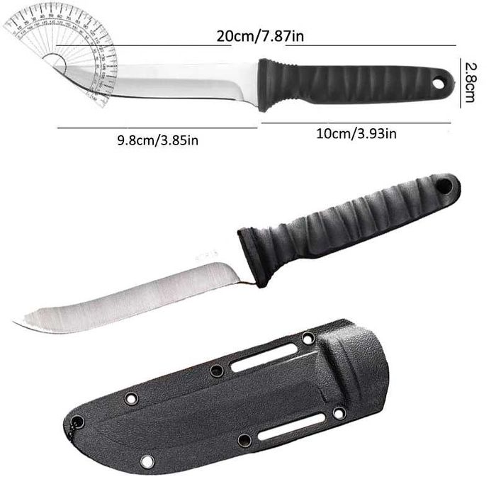 Nóż taktyczny na szyję NECK wojskowy survival stal 9CR18 ND46b