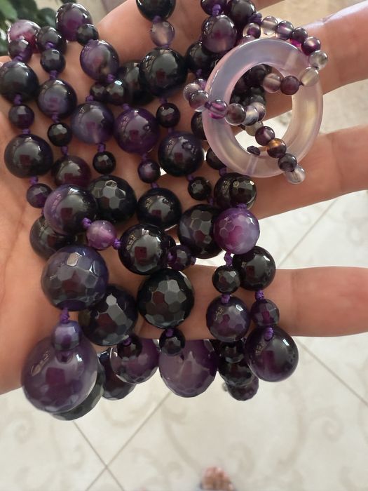 Бусы аметист 450