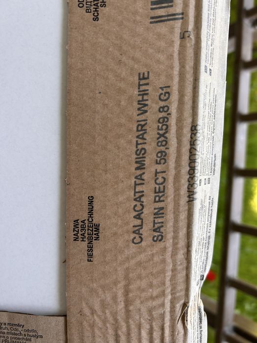 Płytki gresowe CALACATTA WHITE 59,8x59,8 – marmur | 3 sztuki w opakowaniu