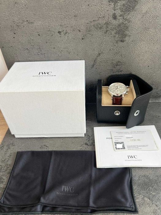 IWC Portofino Chronograph, 42mm, 2024, Full set, Gwarancja, Jak nowy