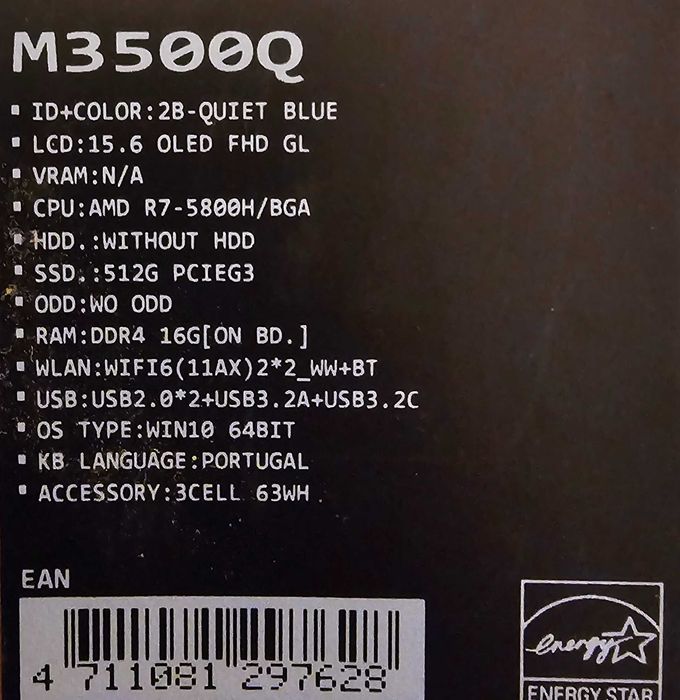ASUS Vivobook Pro 15 OLED Ryzen 7 - Ram 16 GB.