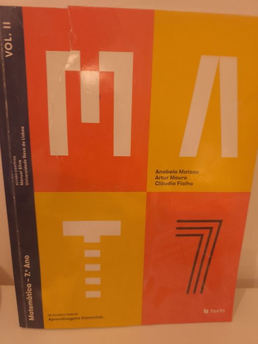 MAT 7  vol2 matemática 7 ano