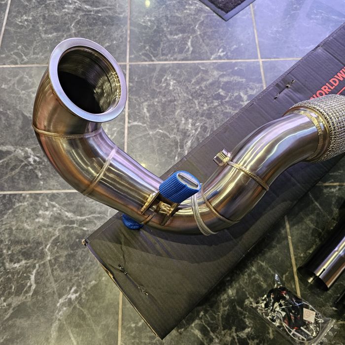 Downpipe 76mm Alpha Competition VW GOLF 7 GTI / LEON 5F CUPRA / VRS 5E