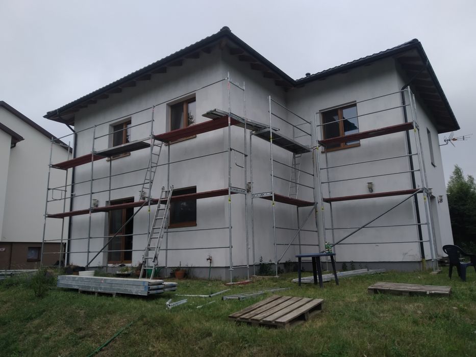 Wynajmę, wynajem rusztowań elewacyjnych .