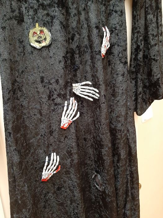 Sukienka wrozki krolowa nietoperzy Halloween bal przebranie