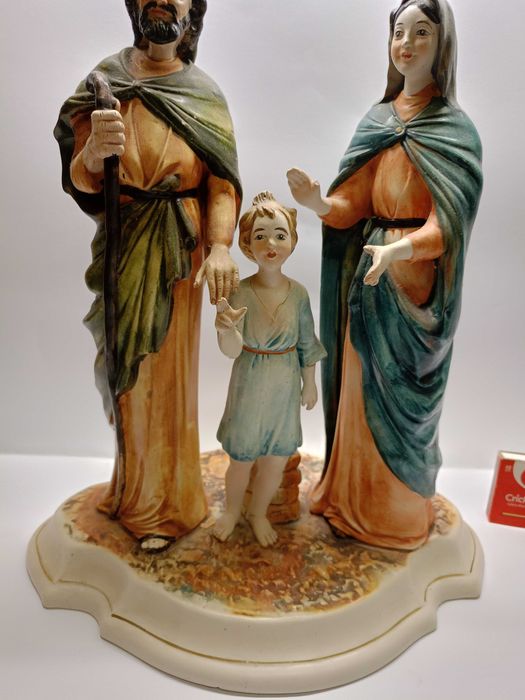 Wielka figura Capodimonte Matka Boska parcelana-