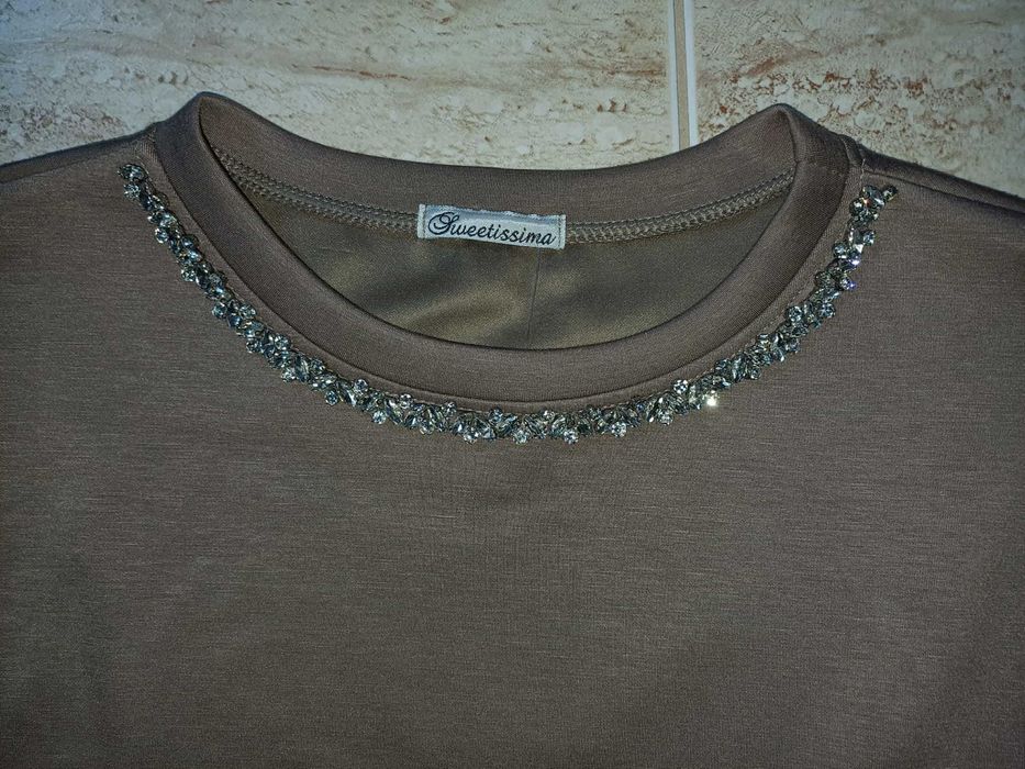 beżowa bluza damska, r. UNI