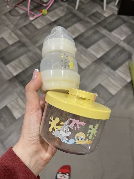 Контейнер доя суміші, пляшечка для суміші з пустушкою від 0+