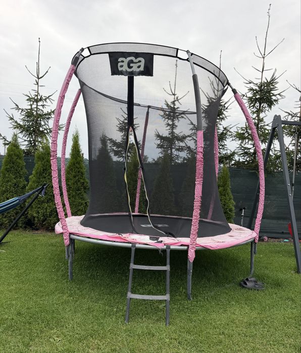 Trampolina różowa
