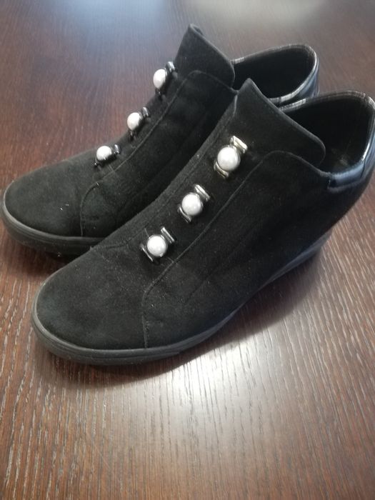 Buty, botki czarne r. 39
