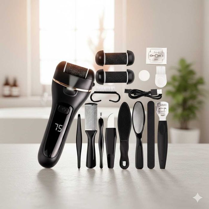 NOWY Pilnik Elektryczny Tarka Do Pięt Frezarka Do Stóp Bezprzewodowy