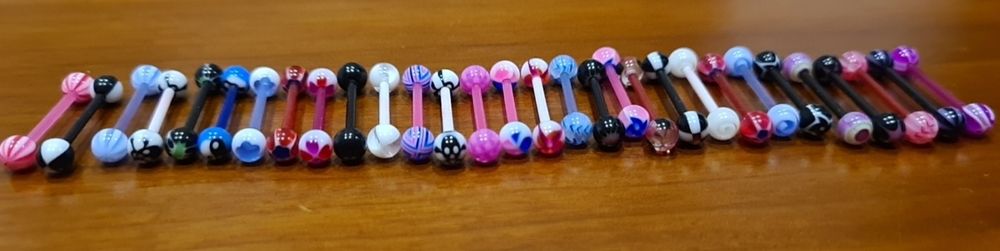 10 Piercings para língua em silicone