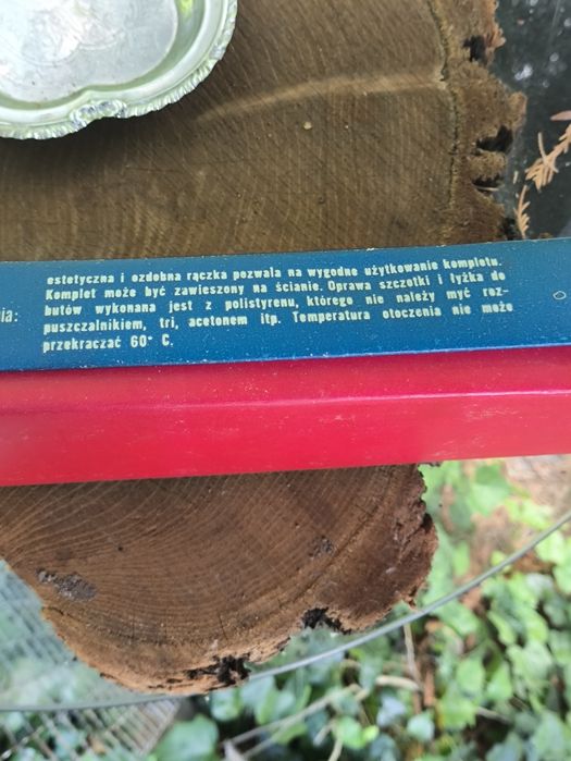 Komplet szczotka do ubrań i łyżka do butów. Vintage