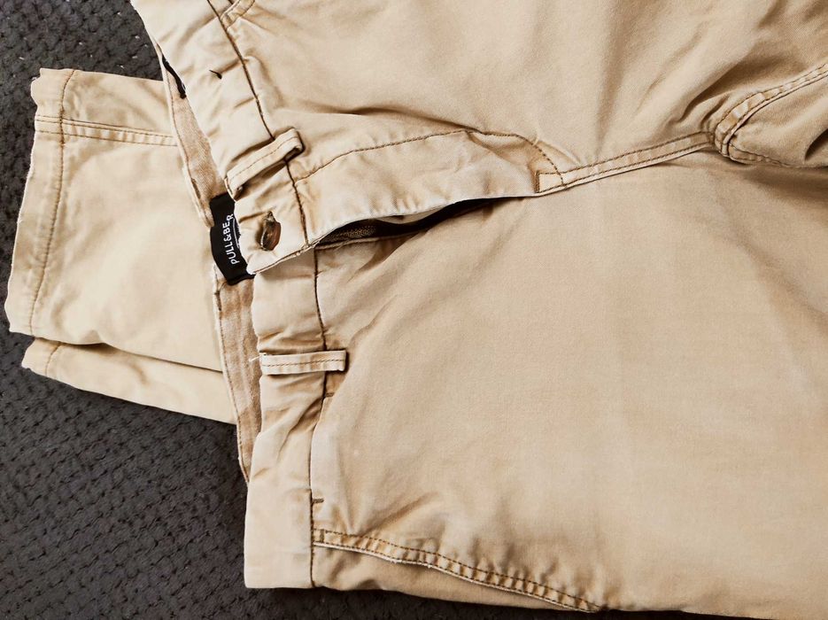 Calças chino Pull bear 38 beje