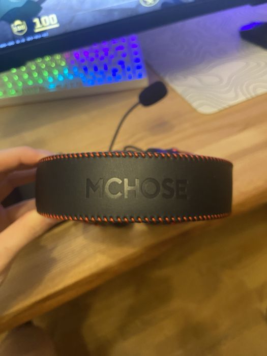 mchose v9 pro  бездротова ігрова гарнітура + коврик в подарунок