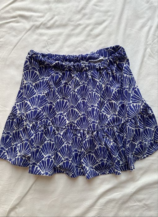 Синя спідниця sinsay S естетична з візерунками