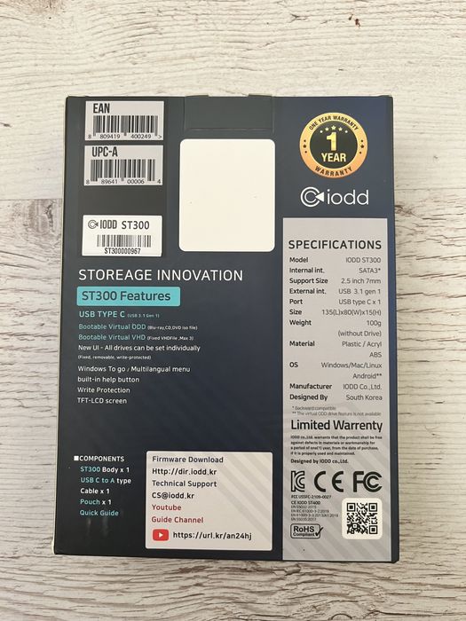 Зовнішня кишеня для сисадмина iodd ST300 ST400 MINI PRO