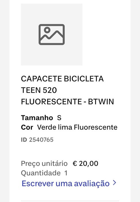 Bicicleta com pouco uso.