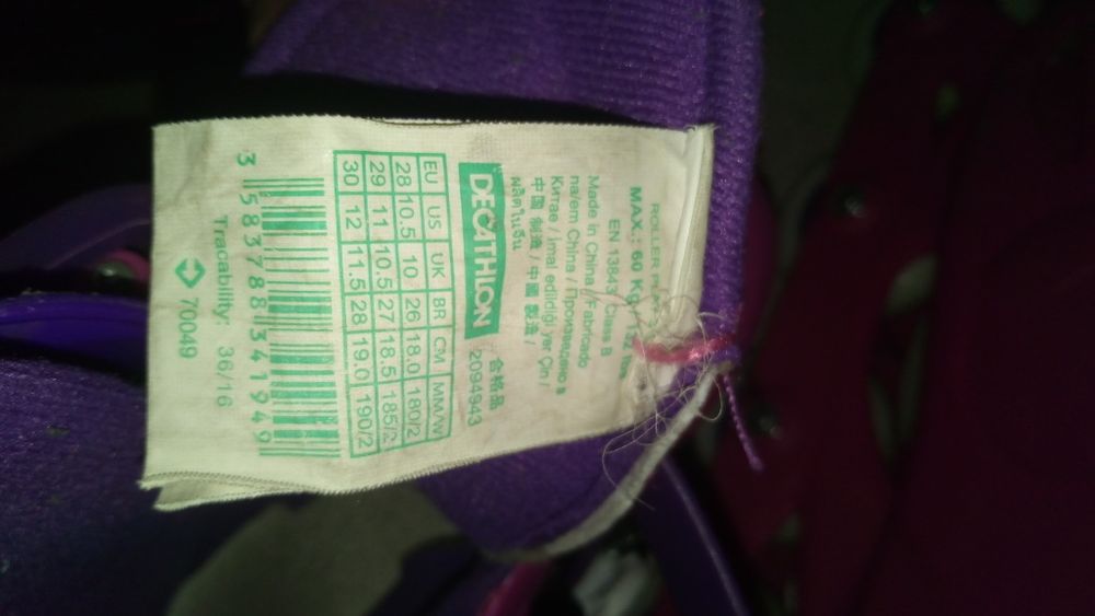 Patins em linha menina 28-30