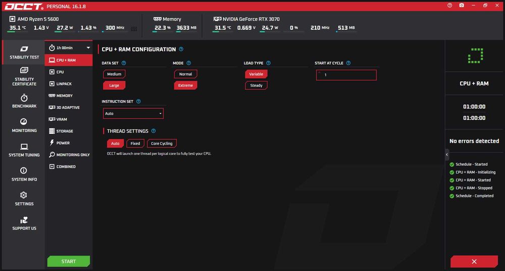 PC Gaming (Ryzen 5600 • RTX 3070 • 16GB RAM)
