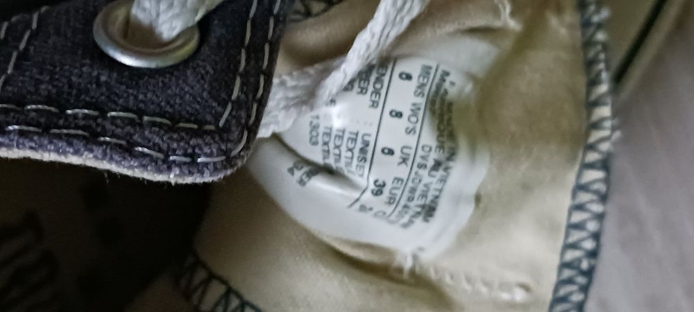 Popielate klasyczne tenisówki Converse rozm.39