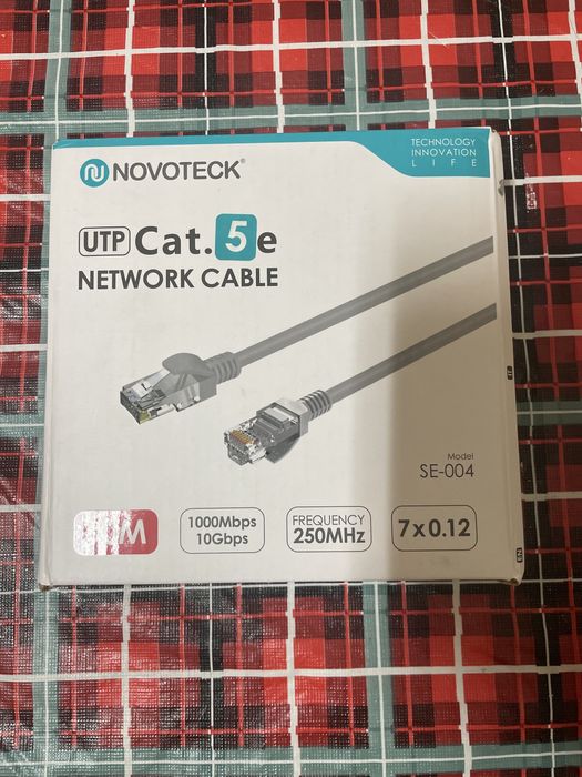 Cao de rede de 10M com 1000Mbps, 10Gbps e frequencia de 250Mhz