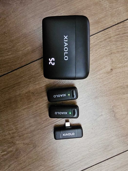 Bezprzewodowy mikrofon krawat do iPhone'a, vlog Youtube, wywiad tiktok