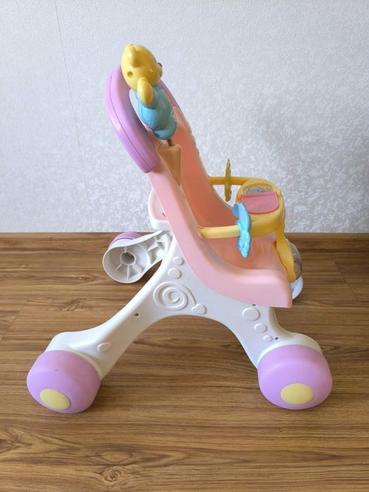 Коляска – ходунки і лялька мягка з брязкальцем Fisher-Price