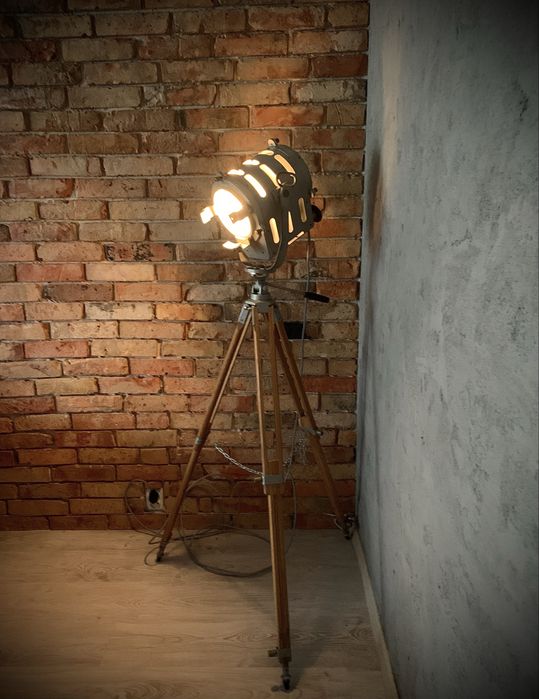Lampa Prl podlogowa Loft  zabytek Prl