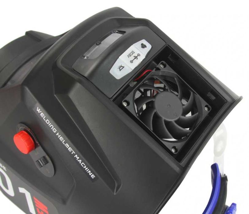 Przyłbica spawalnicza maska do spawania samościemniająca z wentylacją