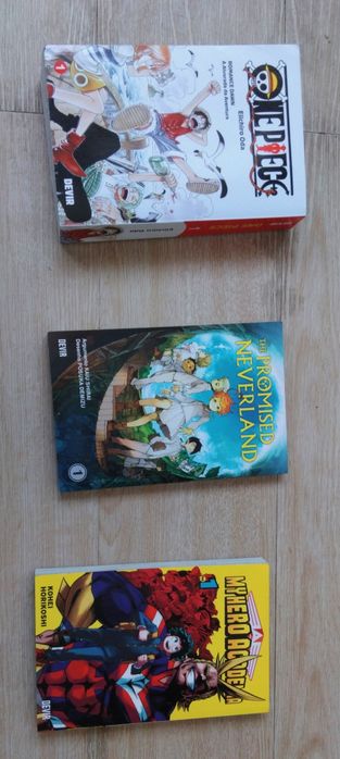 Manga de One piece / the promissed Neverland/ my hero academia