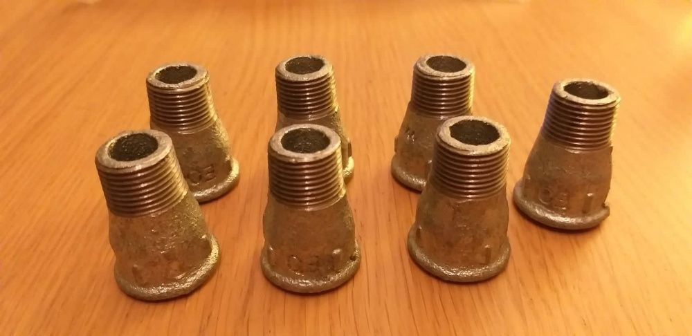 Uniões macho/fêmea 1/2 em ferro galvanizado