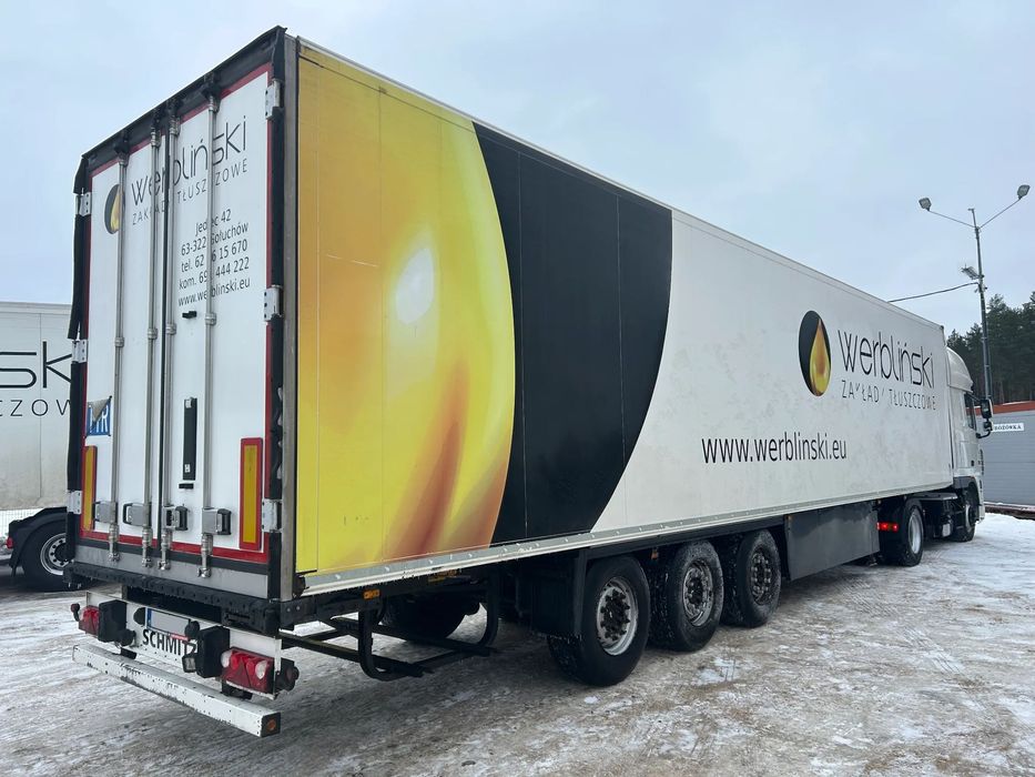 Schmitz Cargobull THERMO KING SLXe300 / 7 CM GRUBA ŚCIANA / 4 ZAMKI / KOSZ PALETOWY / OŚ PODNOSZONA / DRUKARKA / DIESEL + ELEKTRYK / 2014 ROK !!  Pierwsza OŚ PODNOSZONA / Gruba ściana 7 CM / Drzwi na 4 zamknięcia