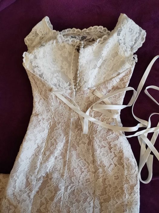 Нова Весільна сукня і фата S M трішки шлейф Свадебное платье плаття