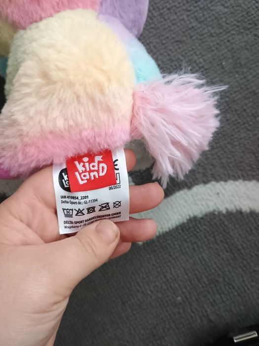 Maskotka jednorożec brokatowe oczy