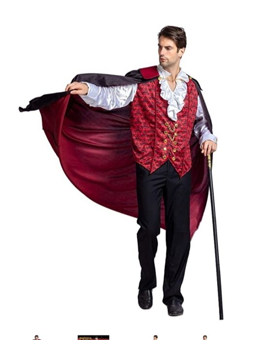 Wampir cosplay.przebranie strój na halloween.rozmiar M.