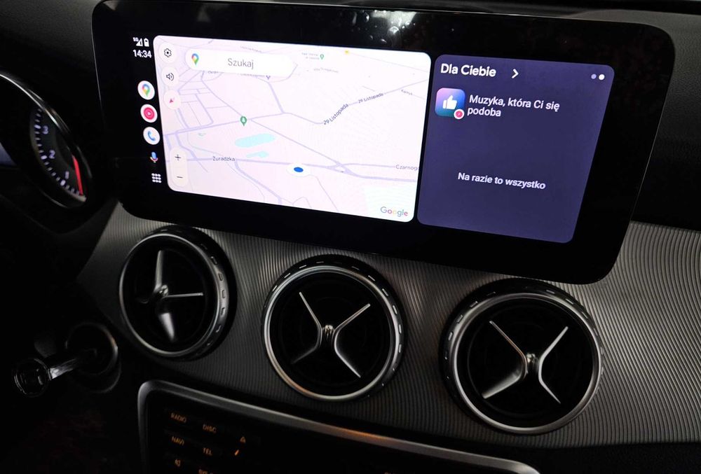 CAR PLAY ANDROID AUTO MERCEDES W205 CLA GLC radio stacja multimedialna