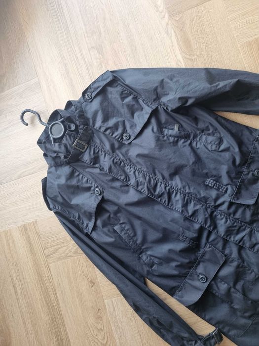 Męski płaszcz na wiosne kurtka męska czarna Reserved M parka trencz