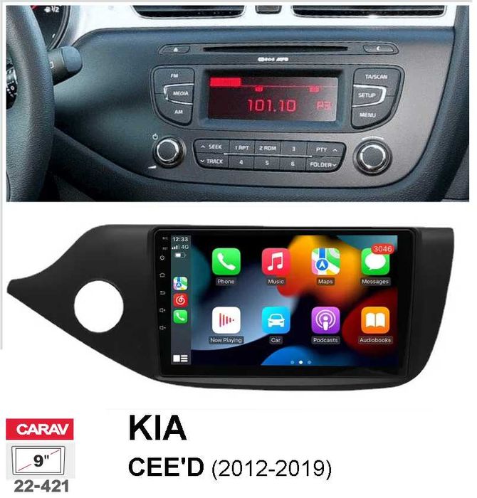 (NOVO) Rádio 2DIN • KIA Ceed (2007 a 2019) • Android JD Cee'd [4+64GB]
