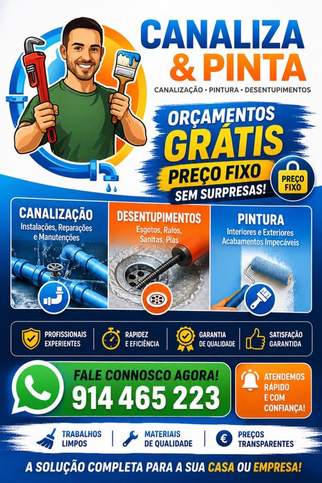 Desentupimentos ,Canalizador, Pintor452216479264942080