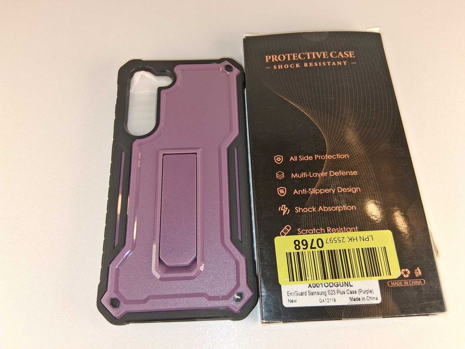 Y020 Etui ExiGuard Samsung S23 Plus Fioletowe Odporne na Wstrząsy