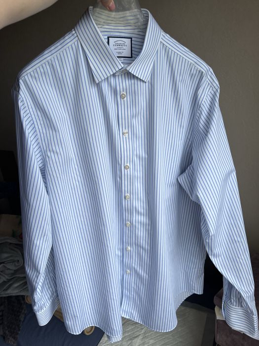 Рубашка мужская Charles Tyrwhitt, 56 белая