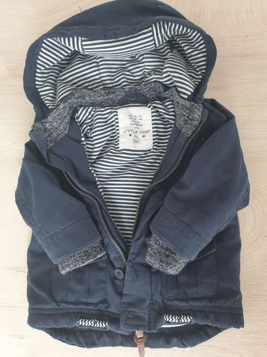 Kurteczka/parka granatowa 6-9 miesięcy wiosennaf&f