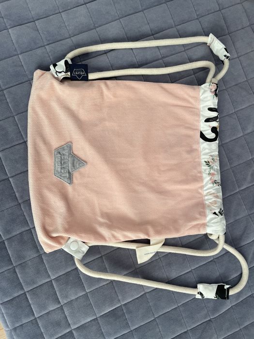NOWY LA Millou backpack Double Pack Powder Pink Moonlight Swan Velvet